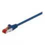 Wentronic Goobay - Patchkabel - RJ-45 (M) - RJ-45 (M) - 5,0m - SFTP, PiMF - CAT 6 - gepresst, halogenfrei - Blau (68270)