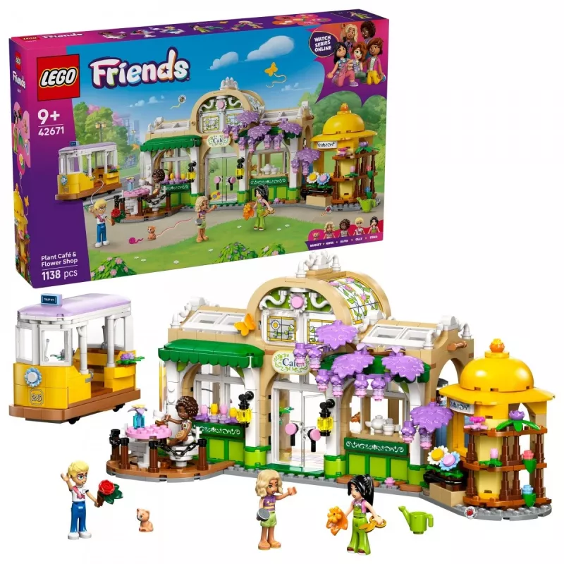 LEGO set LEGO FRIENDS 42671 Pflanzen-Café & Blumenladen Spielset mit Café- und Blumenladenfunktionen