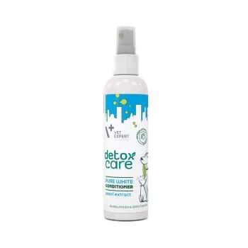 Conditioner VETEXPERT Detox Care Pure White 150 ml — Fellentgiftung, Aufhellung für erwachsene Katzen mit weißem Fell