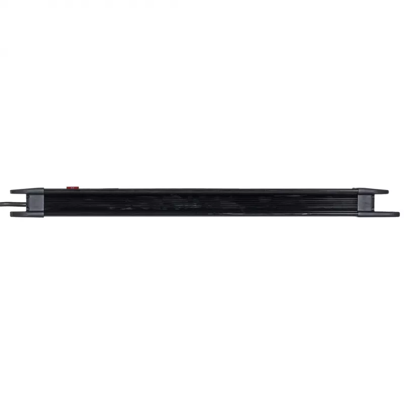 Power extension MACLEAN MCE11 — 8 AC outlets, 1.5 m Kabel, indoor, Schwarz, with on/off switch