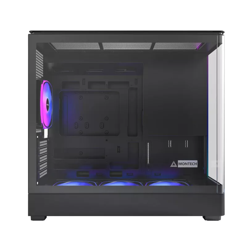 PC-Gehäuse Montech KING 15 PRO Schwarz — Midi-Tower für micro ATX / Mini-ITX