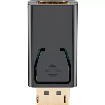 Wentronic Goobay DisplayPort zu HDMI Adapter 1.1, HDMI Standard-Buchse (Typ A) - HDMI Standard-Buchse (Typ A) > DisplayPort-Stecker (51719)
