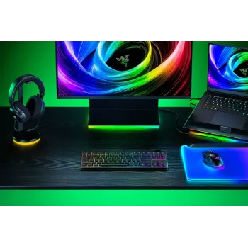Razer SchwarzWidow V4 Low-Profile Tenkeyless HyperSpeed Tastatur Gaming USB RF Wireless Bluetooth QWERTY US International Schwarz