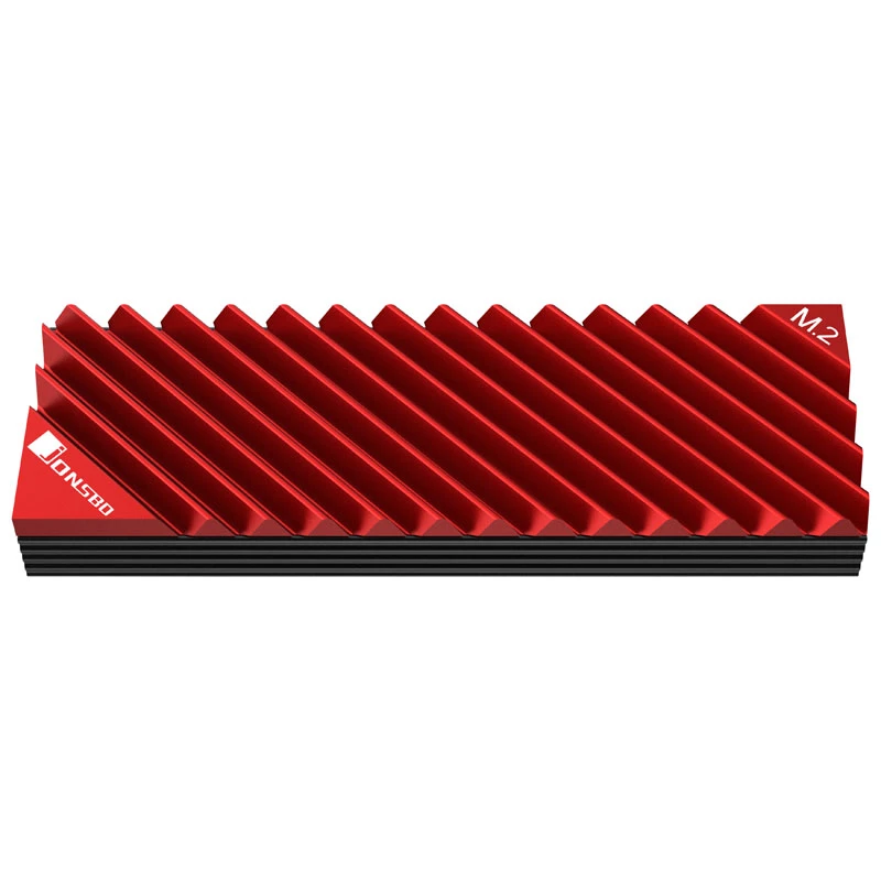 Heatsink/Kühler Jonsbo M.2-3 RED Schwarz Rot 24,4 mm 73 mm 9,6 mm