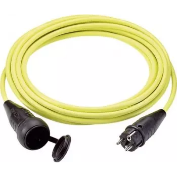 LappKabel-Verlängerungskabel [Schutzkontaktstecker-Gummi-Stecker – Schutzkontaktkupplung-Gummi] 16 A Gelb 5,00 m 7322 (73222337)