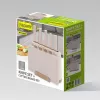Maestro MR-1412-BEIGE Messerset mit Block + Schneidebrett-Set Beige