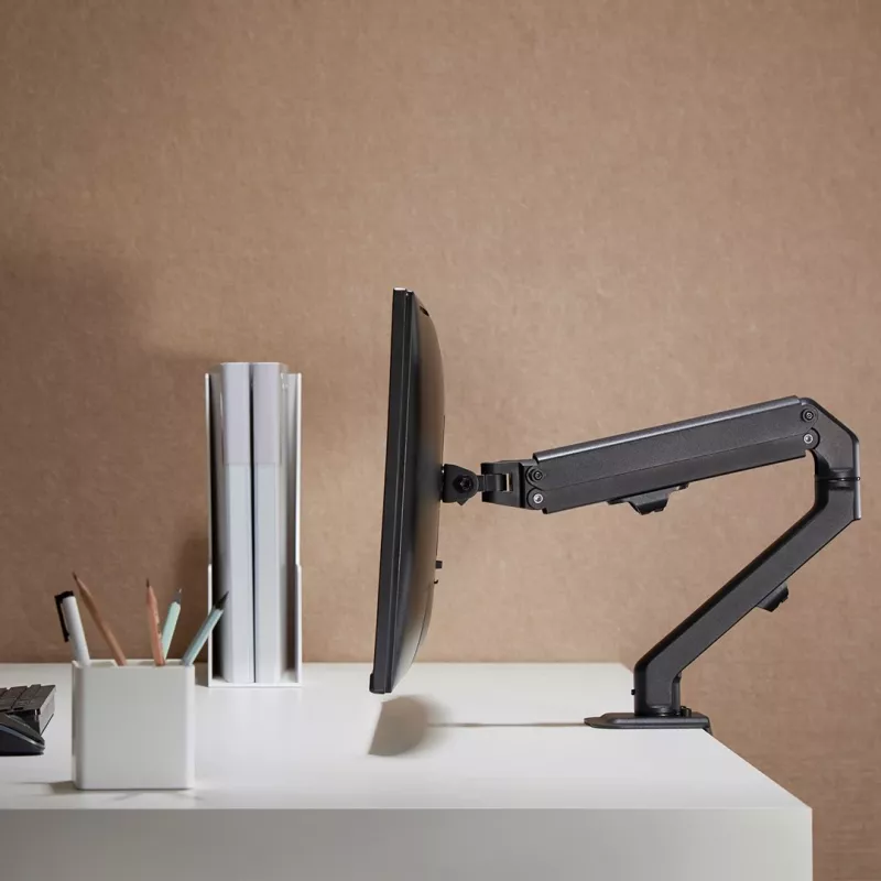 Monitorhalterung MACLEAN MC-906 für 17 Zoll–27 Zoll Displays, VESA 75x75–100x100, höhenverstellbar, neigbar und drehbar, unterstützt bis zu 7 kg