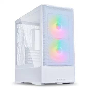 Midi-Tower-PC-Gehäuse Lian Li LANCOOL 207 — weiß, transparentes Panel, unterstützt ATX/MicroATX/MiniITX, kein Netzteil