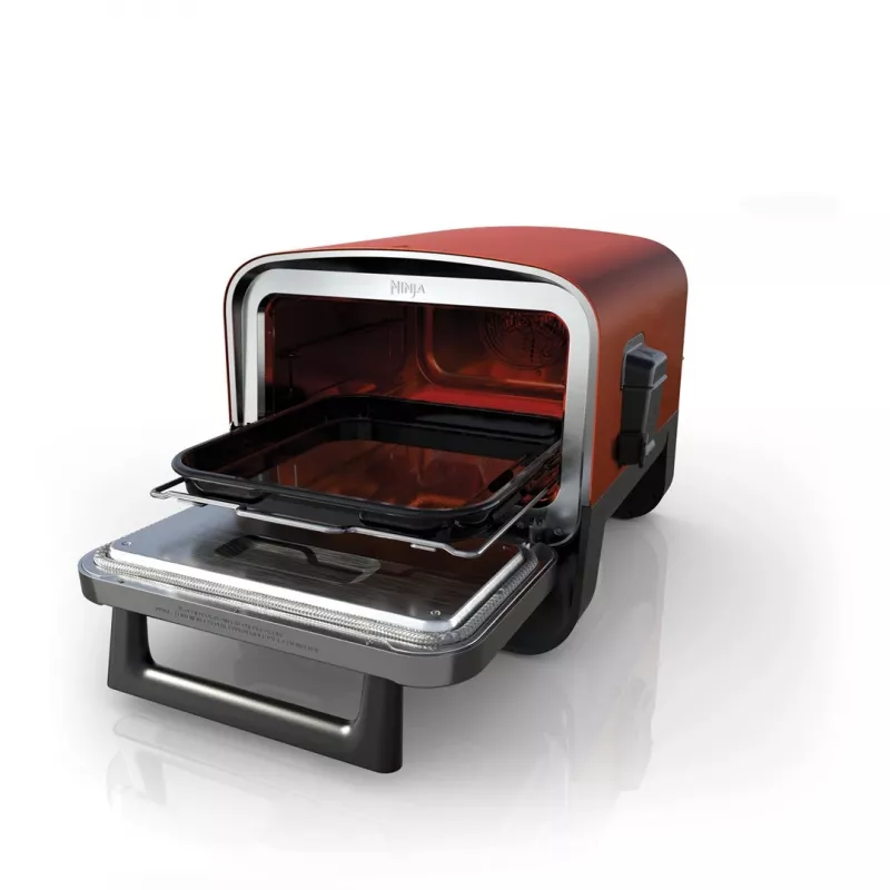 Ninja Woodfire OO101EU elektrischer Outdoor-Ofen, Pizzaofen und Smoker, 2.400 W