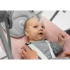 Babywippe Lionelo OTTO COZY Grau — kompakte Babywippe, weicher Sitz, Sicherheitsgurt