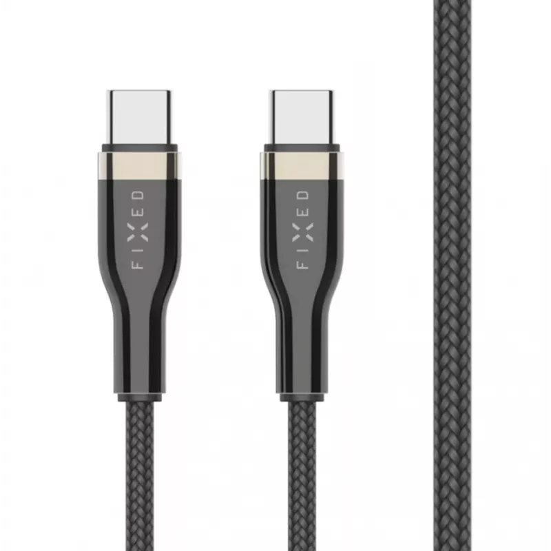 USB-C-auf-USB-C-Kabel FIXED FIXDB-CC2-BK — 2 m, 100 W, fest nicht abnehmbar