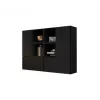 Cama living room furniture set ROCO 19 (4xRO3 + 4xRO6) Schwarz/Schwarz/Schwarz