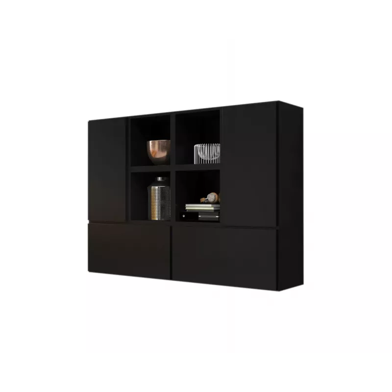 Cama living room furniture set ROCO 19 (4xRO3 + 4xRO6) Schwarz/Schwarz/Schwarz
