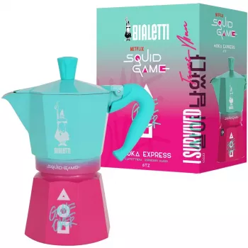 Moka pot Bialetti 0005393 Aluminium Blue Pink