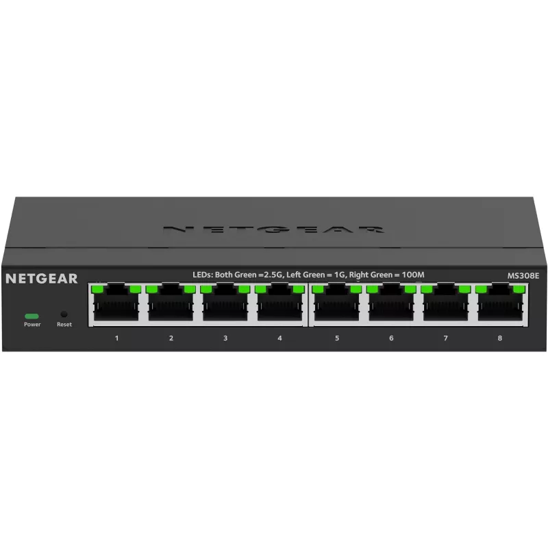NETGEAR MS308E Unmanaged 2.5G Ethernet (100/1000/2500) Schwarz