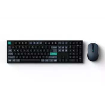 Keychron B36 + BM25 Tastatur-Maus-Set, Full-Size 100% QWERTY Englisch, USB + Funk + Bluetooth, Scherenschalter, Schwarz, Maus inklusive