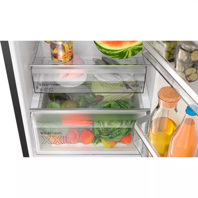Bosch Serie 4 KGN39VXBT Kühl-Gefrierschrank Freistehend 363 L Schwarz