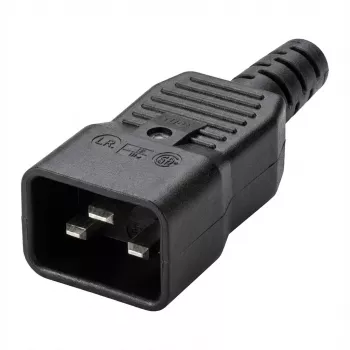 Netzstecker C20 Bachmann 915.175 Schwarz