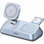 UGREEN MagFlow W711 3-in-1 magnetisches Qi2 25W kabelloses Tischladegerät für iPhone, AirPods und Apple Watch, Silber