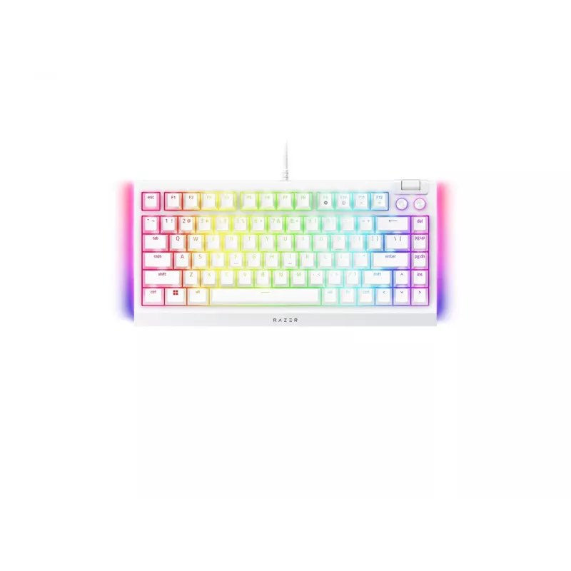 Mechanische Gaming-Tastatur Razer SchwarzWidow V4 75% USB QWERTY US-Englisch Weiß