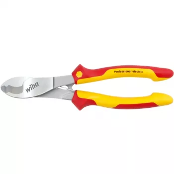 Kabelschneider wiha 210 mm, VDE-isoliert, für Kabel bis 60 mm² (43662)