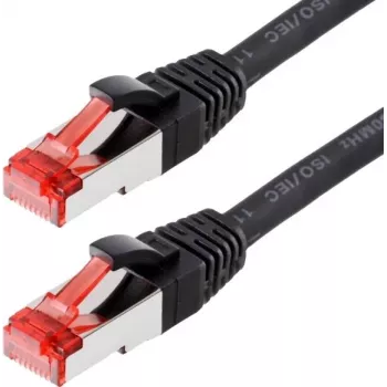 Netzwerkkabel Helos CAT6 S/FTP (PIMF) 30m Schwarz