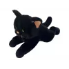 Plüschkatze Madej 55 cm – liegende Pose, schwarz