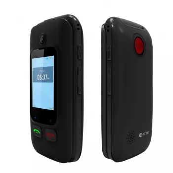 eSTAR Digni Flip 6,1 cm (2.4) 102 g Schwarz, Rot Senioren-Telefon
