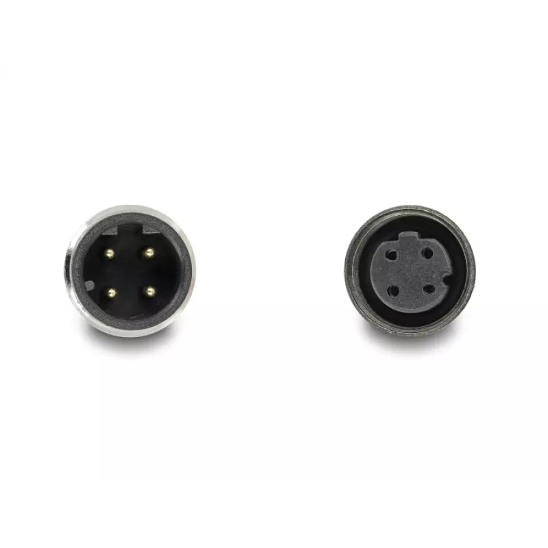 Netzwerkkabel DeLOCK M12 Kabel D-codiert 4-polig Stecker auf Buchse PUR (TPU) 1 m