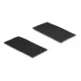 Kabelhalter DeLOCK 19105 Klettband selbstklebend 100x50mm schwarz 10er-Set