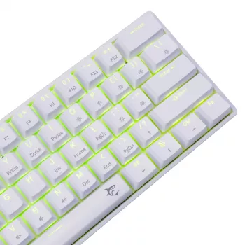 Kabelgebundene mechanische Tastatur White Shark Shinobi-2 (GK-004221) — blaue Schalter, Weiß, US-Layout