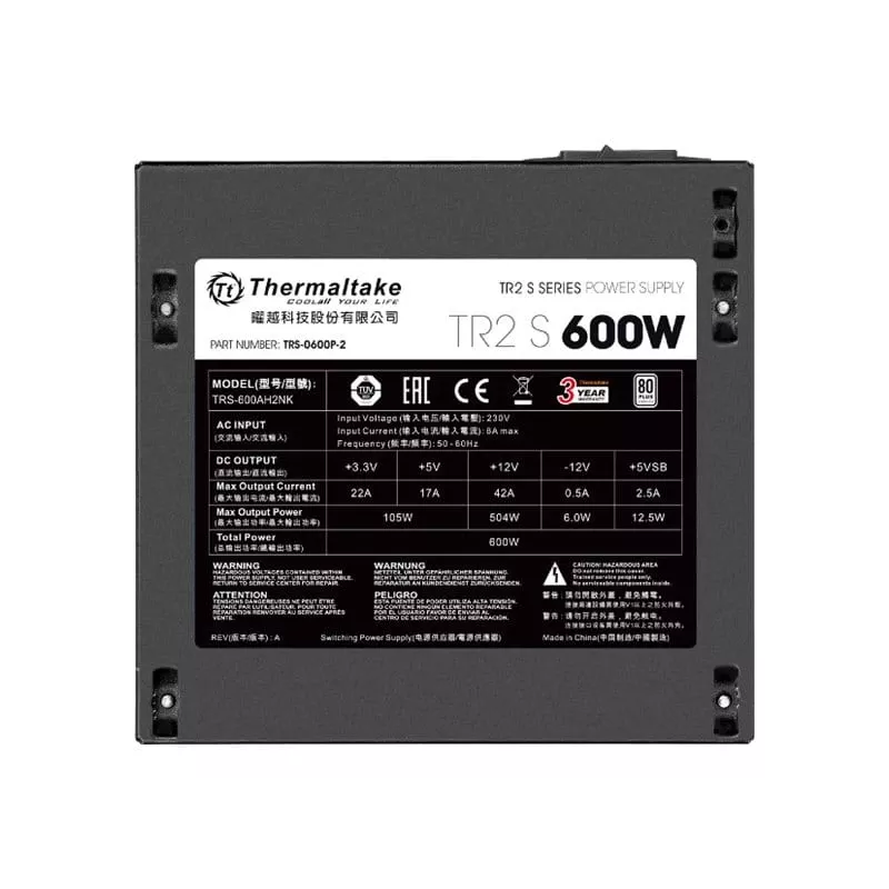Netzteil Thermaltake TRS-600AH2NK 600 W