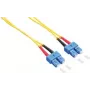 LogiLink - Patchkabel - SC Singlemode (M) auf SC Singlemode (M) - 1 m - Glasfaser - Duplex - 9/125 Mikrometer - OS2 - halogenfrei - gelb