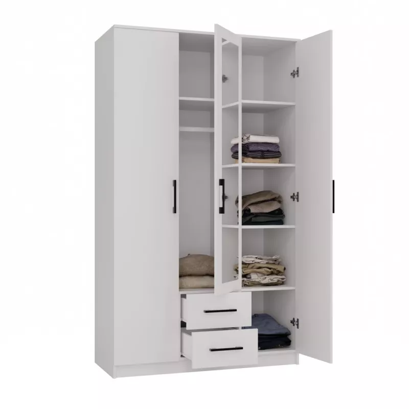 Kleiderschrank Topeshop ROMANA 120 BIEL