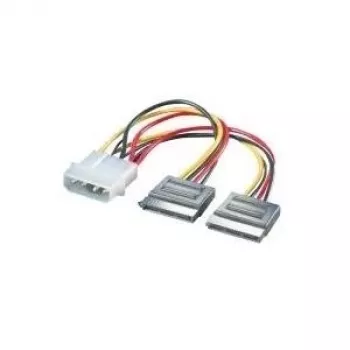 ROLINE Y-Adapter-Kabel 4-pol. HDD / 2x SATA (11.03.1050)