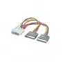 ROLINE Y-Adapter-Kabel 4-pol. HDD / 2x SATA (11.03.1050)
