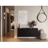 Cama VERA Kommode 150x40x80 schwarz matt
