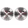 Diamanttrennscheiben-Set für Winkelschleifer EINHELL 230×22,23×1,8 mm, Turbokranz, 2 Stück