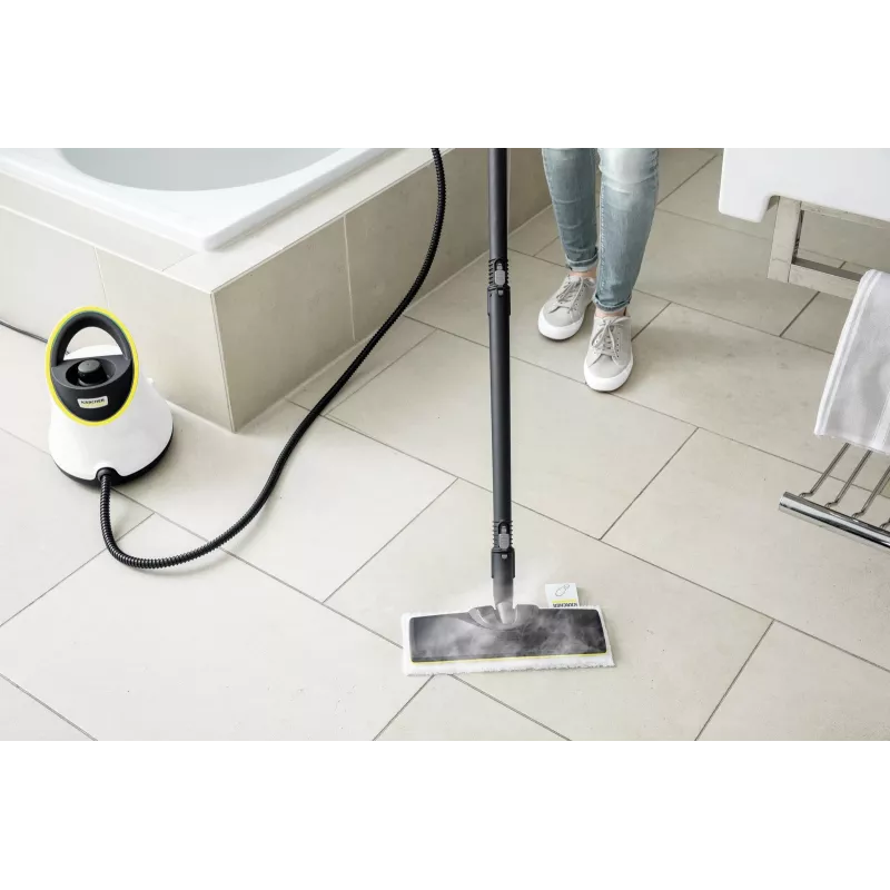 Zylinder-Dampfreiniger Kärcher SC 2 Deluxe 1500 W, 1 L, 3,2 bar, einstellbarer Dampf, 2,2 m Schlauch