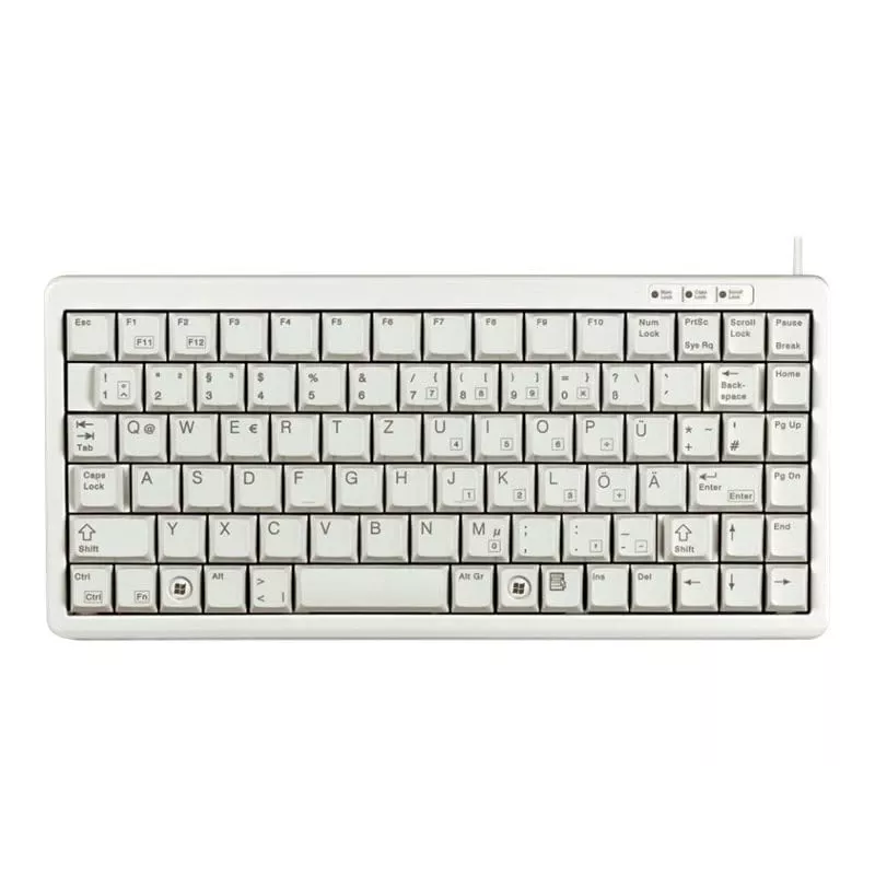 CHERRY Compact , Combo (USB + PS/2) Tastatur Office USB + PS/2 QWERTY Grau