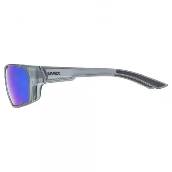 Polarisierte Sonnenbrille Uvex Sportstyle 233 P - smoke matt/spiegelblau