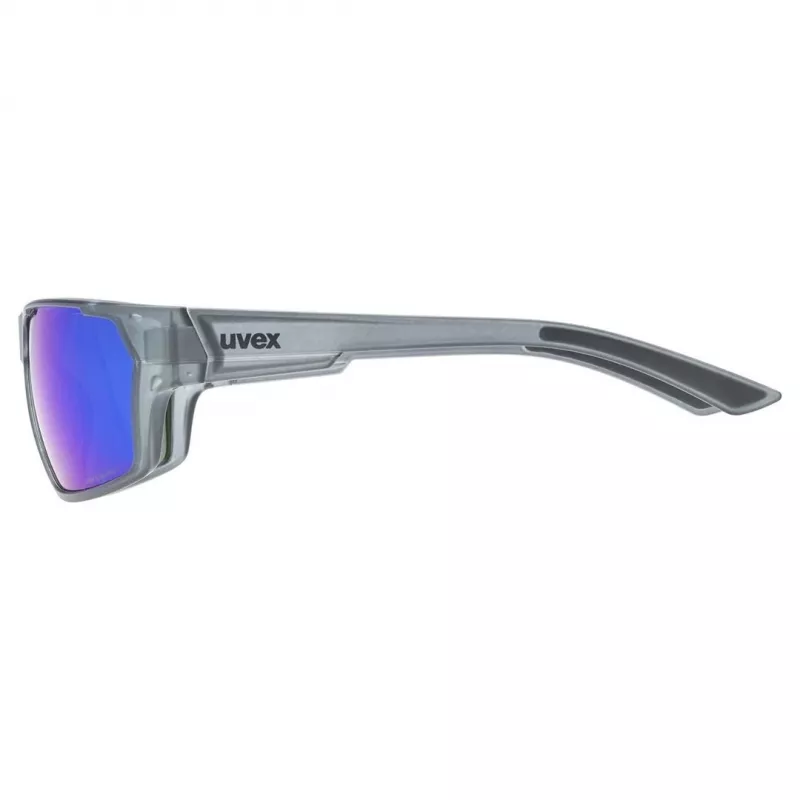 Polarisierte Sonnenbrille Uvex Sportstyle 233 P - smoke matt/spiegelblau