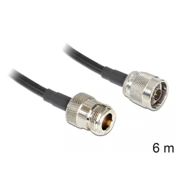 Koaxialkabel LMR195 DeLOCK 88683 6 m Schwarz