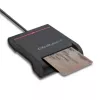 ID-Kartenleser QOLTEC Smart-Chip-ID-Kartenleser — USB, schwarz, 84,5×65×16 mm, 63 g