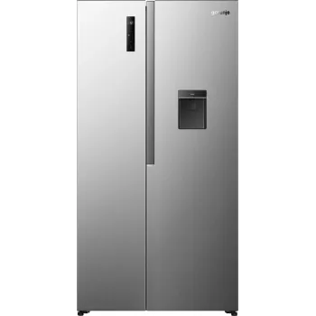 Gorenje HZF55082 NRS917E41XWD G400, Freistehend, Amerikanische Tür, Grau, 2 Tür(en), Touch, LED