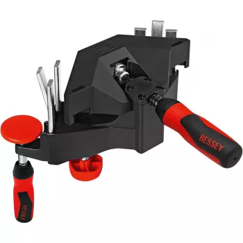 Winkel-Türspannzwinge WTR schwarz rot 35 70