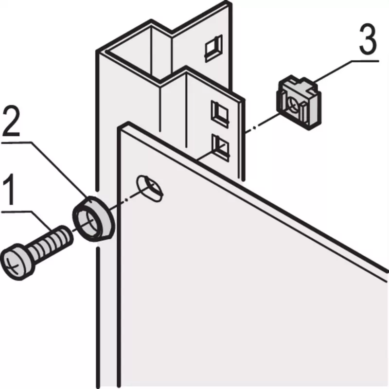 Schroff Pentair Techn. Montagematerial-Set 21101-810 VE100 (21101810)