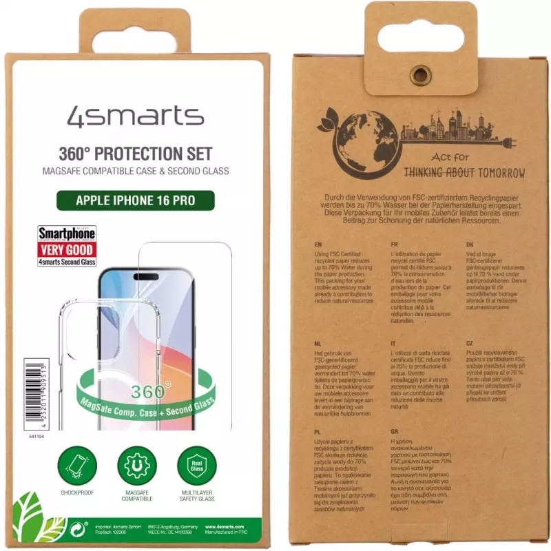 Cover 4smarts iPhone 16 Pro 16 cm (6.3 Zoll) Transparent