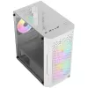 ATX AEROCOOL TRINITY MINI FRGB MICRO MINI TOWER GEHÄUSE MIT GLASPANEEL (WEIß)