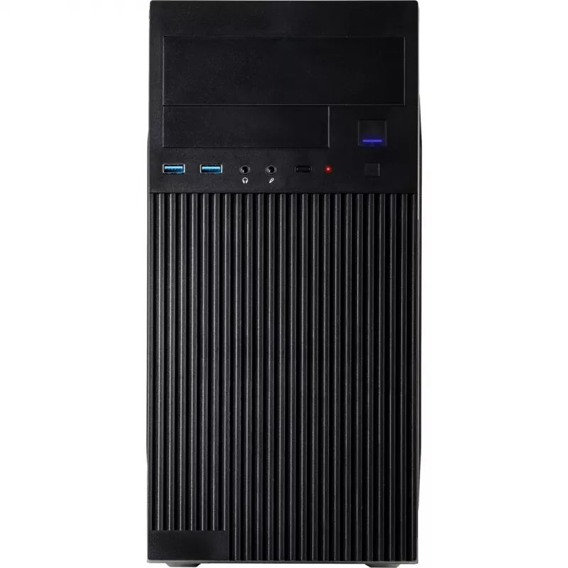 Computergehäuse INTER-TECH IT-6521 gerade, ATX, Schwarz